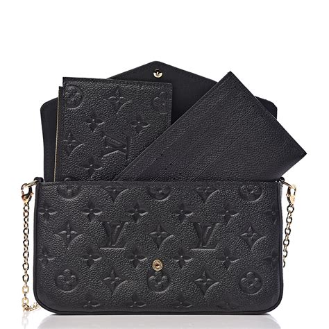 felicie pochette lv black|louis vuitton felicie pochette black.